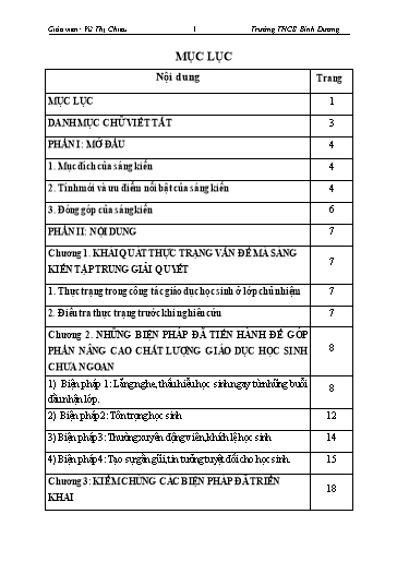 Sáng kiến kinh nghiệm Giáo dục học sinh chưa ngoan bằng tình yêu thương qua công tác chủ nhiệm